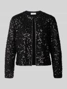 comma Blazer mit Pailletten und Rundhalsausschnitt Modell 'EXPLORE' in...