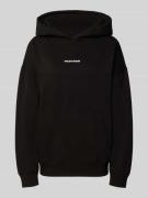 Pegador Oversized Hoodie mit Label-Stitching Modell 'CLARITA' in Black...