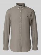 Polo Ralph Lauren Freizeithemd mit Label-Stitching in Anthrazit, Größe...