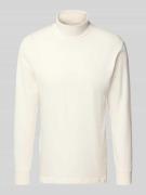 RAGMAN Longsleeve mit Rollkragen in Offwhite, Größe L
