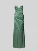 Hey Kyla Abendkleid aus Satin mit Raffungen in Hellgruen, Größe 32