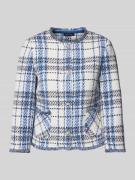 More & More Blazer in Bouclé-Optik in Bleu, Größe 42