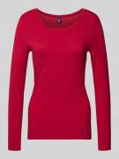 Polo Ralph Lauren Longsleeve mit Logo-Stitching in Rot, Größe S