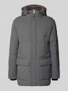 bugatti Parka mit Kapuze in Graphit, Größe 50