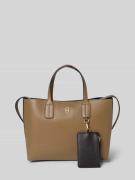 Tommy Hilfiger Henkeltasche mit abnehmbarem Schulterriemen in Taupe, G...