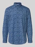 Christian Berg Men Freizeithemd mit Knopfleiste in Marine, Größe 3XL