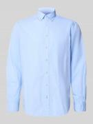 Christian Berg Men Freizeithemd mit Knopfleiste in Bleu, Größe 3XL