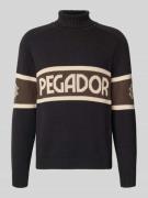 Pegador Strickpullover mit Rollkragen in Black, Größe L