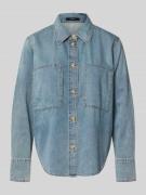 Someday Jeansbluse in Denim-Optik Modell 'Zutie' in Jeansblau, Größe 3...