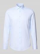 SEIDENSTICKER Slim Fit Businesshemd aus Baumwolle mit Kentkragen in Bl...