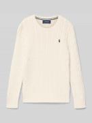 Polo Ralph Lauren Teens Strickpullover mit gerippten Abschlüssen in Of...