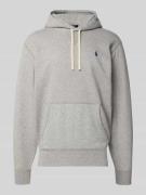 Polo Ralph Lauren Hoodie mit Label-Stitching in Hellgrau Melange, Größ...