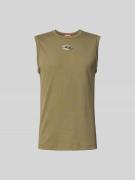 Diesel Tanktop mit Label-Detail in Khaki, Größe L