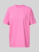 OH APRIL Oversized T-Shirt mit rückseitigem Print in Pink, Größe L