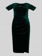 Lipsy Cocktailkleid im Off-Shoulder-Look in Dunkelgruen, Größe 34