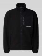 CHAMPION Sweatjacke aus Teddyfell in Black, Größe L