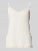 Mey Relaxed Fit Top aus Viskose-Mix Modell 'Poetry' in Offwhite, Größe...