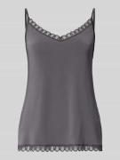 Mey Relaxed Fit Top aus Viskose-Mix Modell 'Poetry' in Dunkelgrau, Grö...