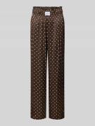 VILLA SOPHIE Wide Leg Stoffhose aus Viskose-Satin Modell 'ELODIE' in D...