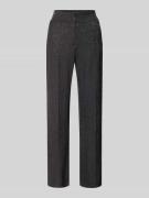 YAS Flared Stoffhose mit Glitter-Effekt in Silber, Größe 34