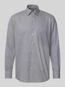 ETERNA Regular Fit Businesshemd aus Baumwolle mit Kentkragen in Marine...