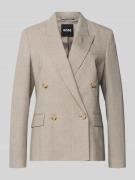 BOSS Regular Fit Blazer aus reiner Schurwolle Modell 'JALETO9' in Beig...