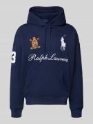 Polo Ralph Lauren Hoodie mit Label-Stitchings und Känguru-Tasche in Ma...