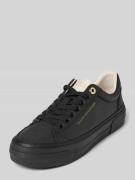 Tommy Hilfiger Low Top Sneaker aus echtem Rindsleder in BLACK, Größe 3...