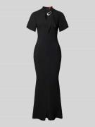 HUGO Schmales Maxikleid aus reiner Viskose Modell 'KIWENI' in Black, G...