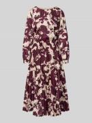 Rinascimento Cocktailkleid mit Rundhalsausschnitt in Bordeaux, Größe L