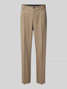 HUGO Regular Fit Anzughose mit Bundfalten Modell 'Flips' in Hellbraun,...