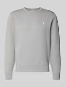 Polo Ralph Lauren Sweatshirt mit Label-Stitching in Hellgrau Melange, ...