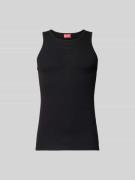 Diesel Tanktop mit Label-Stitching in Black, Größe L