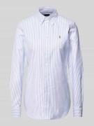 Polo Ralph Lauren Hemdbluse mit Streifenmuster in Hellblau, Größe 34