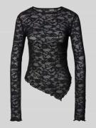 Gina Tricot Longsleeve aus Spitze in Black, Größe M
