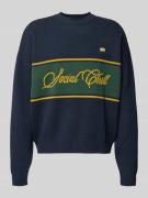 PROHIBITED Strickpullover mit Rundhalsausschnitt in Marine, Größe L