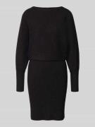 Zero Strickkleid aus Viskose-Mix in Black, Größe 36