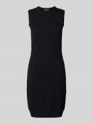 ARMANI EXCHANGE Knielanges Kleid mit Strukturmuster in Black, Größe XL