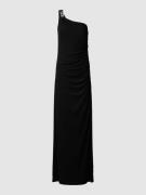 Christian Berg Cocktail Abendkleid mit One-Shoulder-Träger in Black, G...