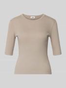 Drykorn T-Shirt mit 1/2-Arm Modell 'SELAY' in Stein, Größe L