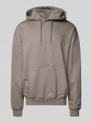WOODBIRD Hoodie mit Kapuze Modell 'Pope' in Hellgrau, Größe M
