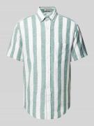 Gant Regular Fit Freizeithemd aus Leinen-Baumwoll-Mix in Mint, Größe X...
