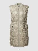 Esprit Steppweste mit Strukturmuster in Beige, Größe S
