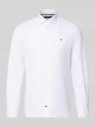 Tommy Hilfiger Regular Fit Businesshemd aus reiner Baumwolle in Sand, ...
