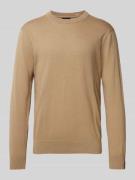 Scotch & Soda Regular Fit Strickpullover aus Leinen-Mix in Beige, Größ...