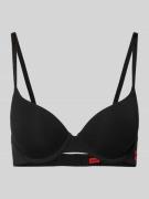 HUGO BH aus Modal-Mix Modell 'SIGNATUTE TSHIRTBRA' in Black, Größe 75B