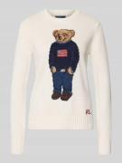 Polo Ralph Lauren Strickpullover mit Motiv und Rundhalsausschnitt in W...