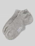 camano Sneakersocken im 2er-Pack Modell 'SILKY' in Hellgrau, Größe 39-...
