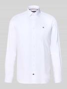 Tommy Hilfiger Regular Fit Businesshemd aus reiner Baumwolle in Weiss,...