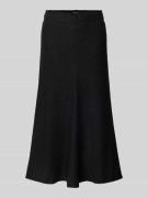Christian Berg Woman A-Linie Midirock aus Viskose-Woll-Mix in Black, G...
